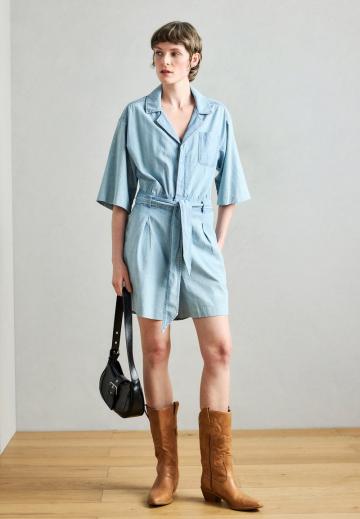 Джинсовый комбинезон