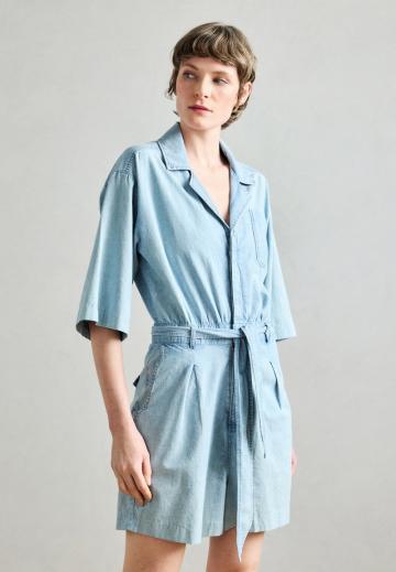 Джинсовый комбинезон