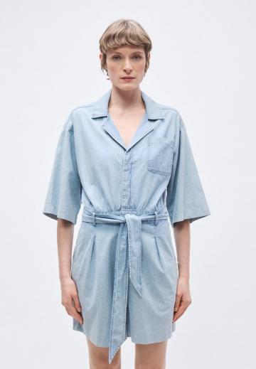 Джинсовый комбинезон