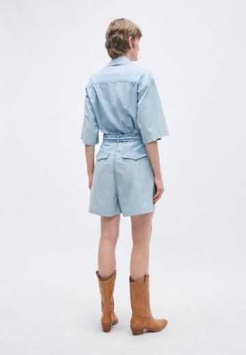 Джинсовый комбинезон