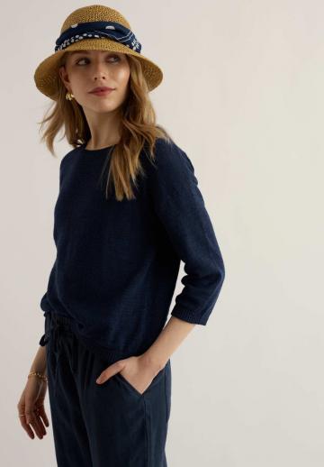 Пуловер с рукавом три четверти