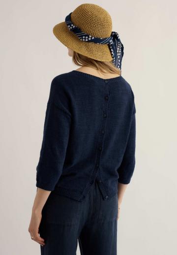 Пуловер с рукавом три четверти