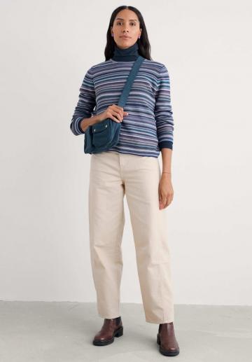 Пуловер в полоску