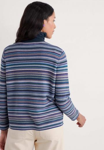 Пуловер в полоску