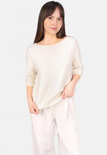 Пуловер с рукавом три четверти