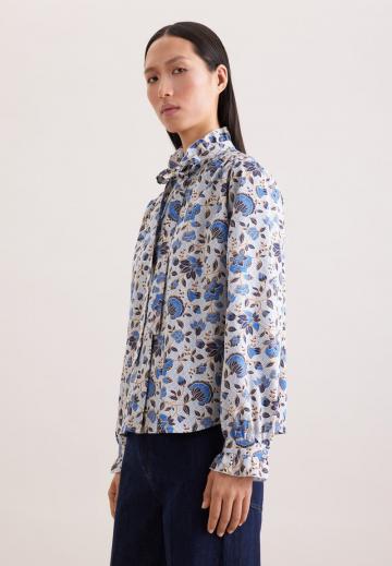 Атласная блузка