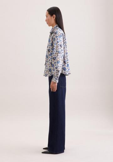 Атласная блузка