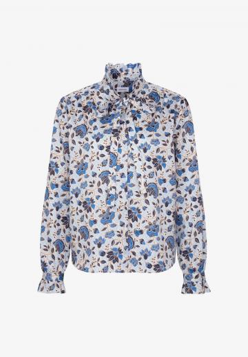 Атласная блузка