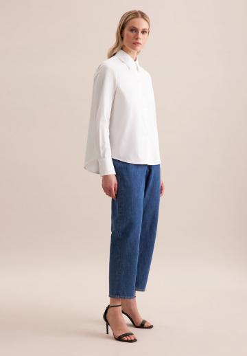 Атласная блузка