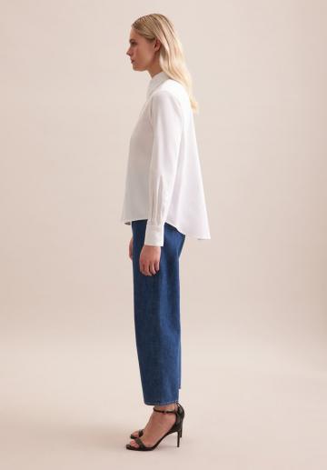 Атласная блузка