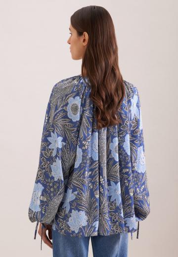 Атласная блузка