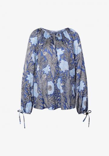 Атласная блузка