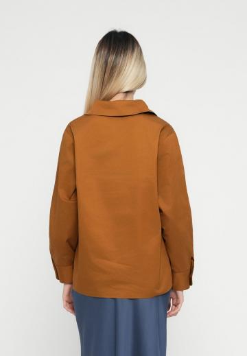 Атласная блузка