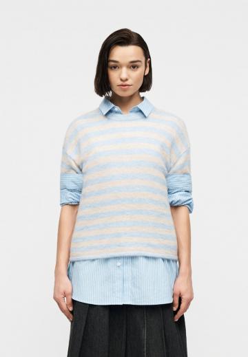 Пуловер с коротким рукавом