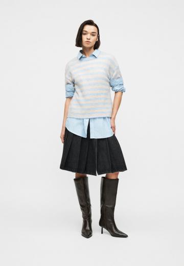 Пуловер с коротким рукавом