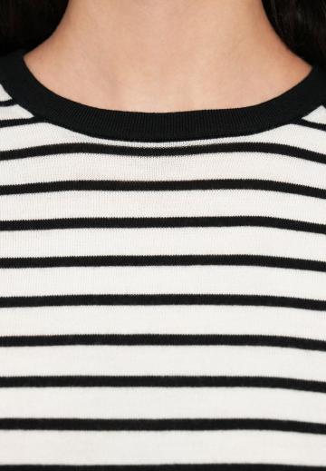 Пуловер в полоску