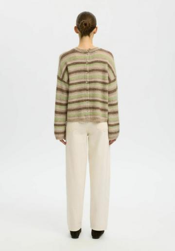 Пуловер в полоску