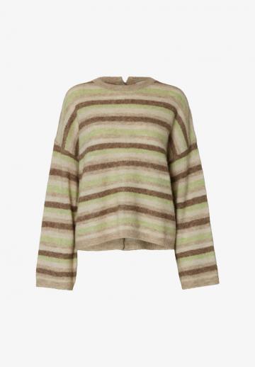 Пуловер в полоску