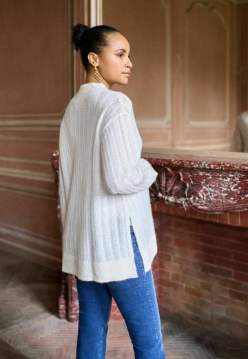 Длинный пуловер