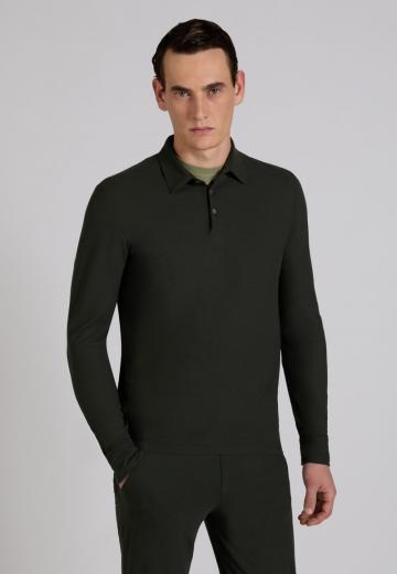 Поло с длинным рукавом