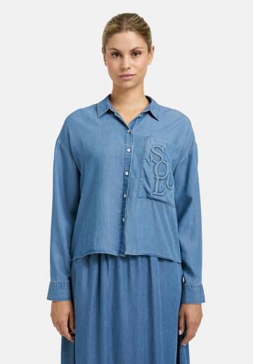 Джинсовая блузка