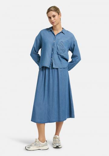 Джинсовая блузка