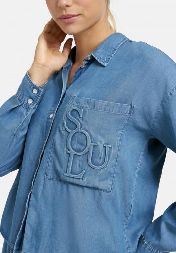 Джинсовая блузка