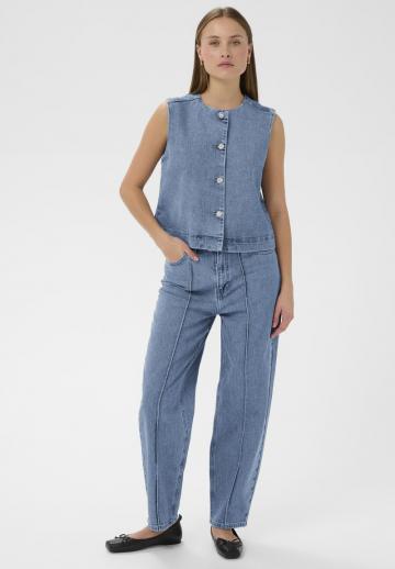 Джинсовая жилетка