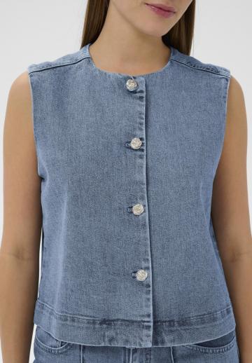 Джинсовая жилетка