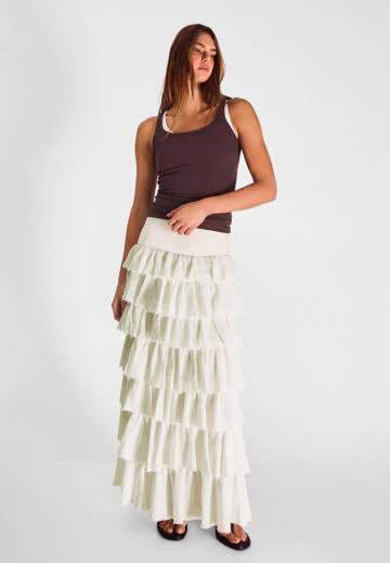 Юбка с воланами