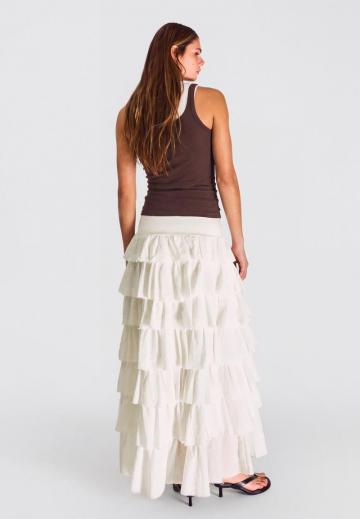 Юбка с воланами