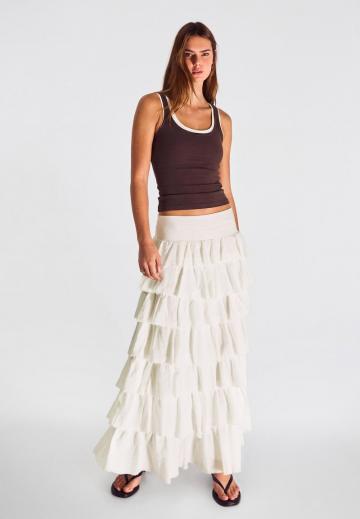 Юбка с воланами