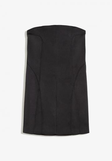 Платье без бретелек