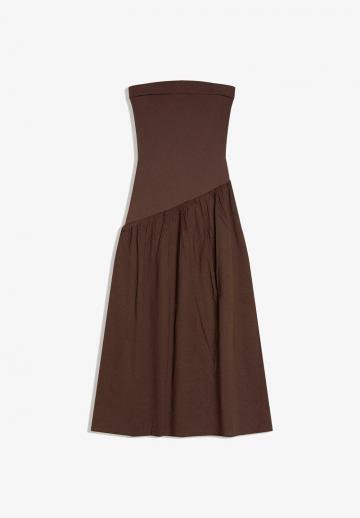 Платье без бретелек