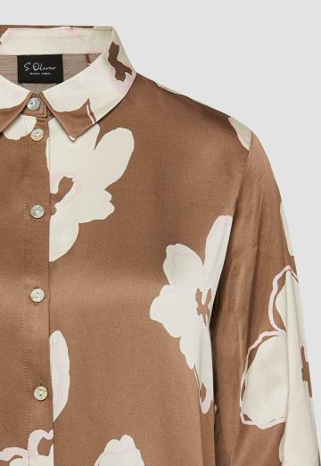 Атласная блузка