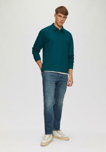 Поло с длинным рукавом