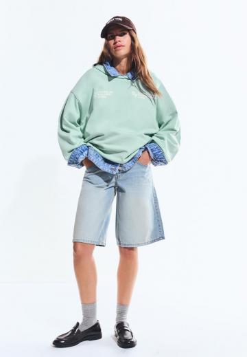 Пуловер с капюшоном