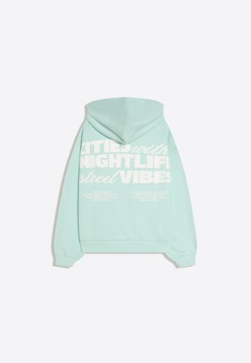 Пуловер с капюшоном