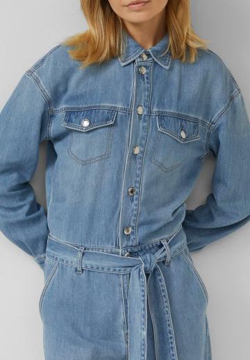 Джинсовый комбинезон