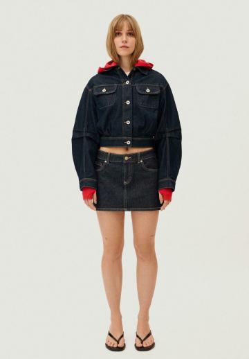 Юбка с накладными карманами