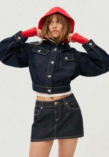 Юбка с накладными карманами