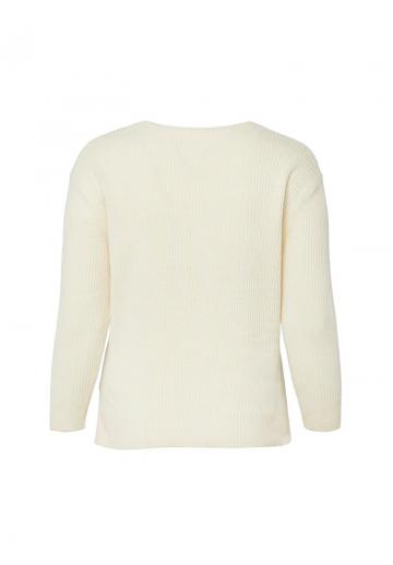 Пуловер с вырезом V