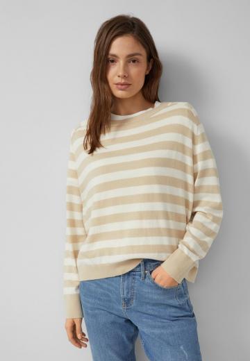 Пуловер в полоску