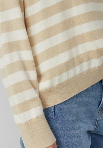 Пуловер в полоску