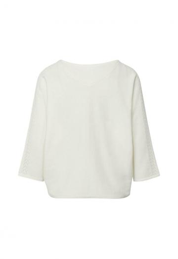 Пуловер с рукавом три четверти