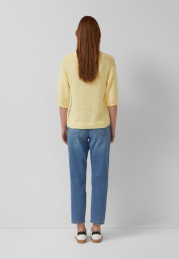 Пуловер с рукавом три четверти