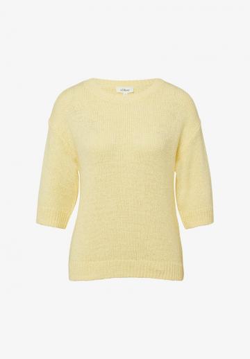 Пуловер с рукавом три четверти