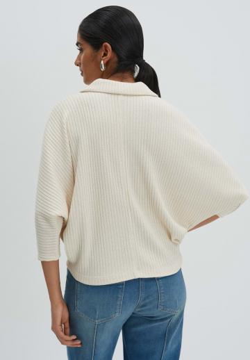 Пуловер с рукавом три четверти