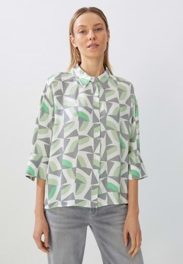 Атласная блузка