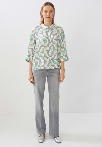 Атласная блузка
